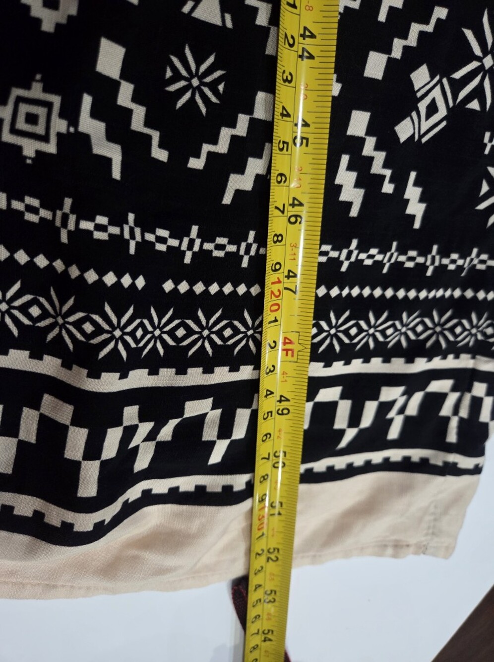 NWT Knox Rose Black V-Neck Maxi Printed Dress Sz.L Black/tan - Picture 10 of 12